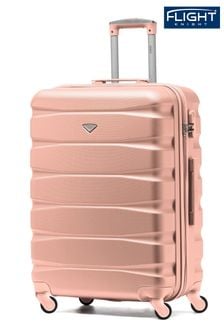 Flight Knight Rose Gold Medium Hardcase Lightweight Check In Suitcase With 4 Wheels (U74116) | Kč2,380