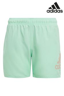 adidas Green Junior Logo CLX Swim Shorts (U74490) | CA$63
