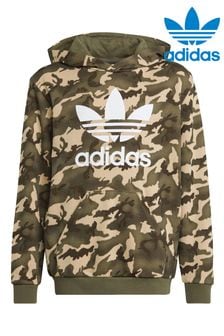 Adidas Originals Junior Kapuzensweatshirt mit Camouflage-Muster, Braun (U74515) | 40 €