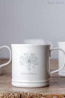 Mary Berry Set of 2 White Agapanthus Garden Mugs (U74648) | ₪ 112