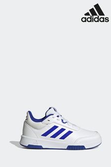 adidas White/Blue Tensaur Sport Training Lace Shoes (U74677) | SGD 58