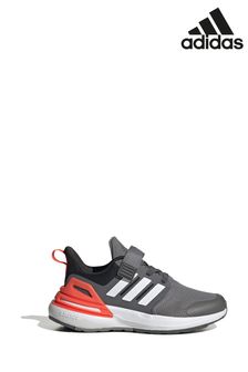 灰色 - Adidas兒童款Rapidasport Bounce Sport彈力鞋帶黏扣式跑步運動鞋 (U74689) | NT$1,870