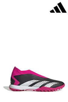 adidas Black & Pink Adult Predator Accuracy.3 Laceless Turf Boots (U74774) | €49
