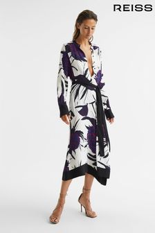 Women s Reiss Belted Floral Dresses Next Oman