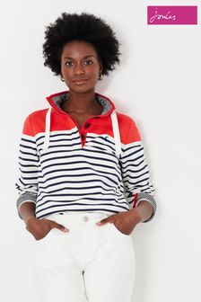 Joules Red Saunton Funnel Neck Sweatshirt (U74860) | €75