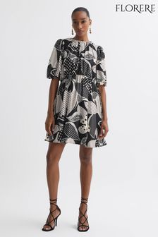 Florere Polka Dot Puff Sleeve Mini Dress (U74949) | €329
