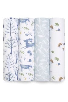 aden + anais Outdoor Organic Cotton Muslin Blankets 4 Pack (U75082) | $86