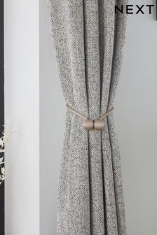 Champagne Set of 2 Magnetic Curtain Tie Backs (U75140) | $23