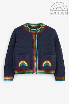 Little Bird by Jools Oliver Embroidered Cable Cardigan