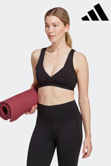 adidas Black Training Yoga Essentials Studio Light-Support Nursing Bra (U75271) | €21.50