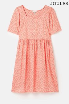 Joules Norah Pink Square Neck Dress (U75383) | OMR28