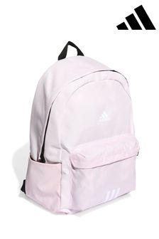 adidas Pink Classic Badge of Sport 3-Stripes Backpack (U75826) | $35
