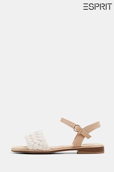 Esprit White Braided Sandals (U75983) | 67 €