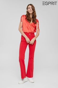 Красные расклешенные джинсы Esprit (U76009) | €94