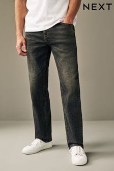 Brązowy - Luźny - Jeansy ze stretchem w stylu vintage (U76080) | 170 zł