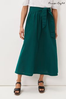Phase Eight Green Amorette Belted Linen Maxi Skirt (U76128) | 50 €