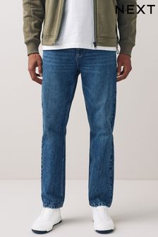 Blue Soft Touch Authentic Rigid Cotton Straight Fit Jeans (U76154) | €13