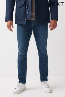 仿古藍色 - 窄版 - 柔軟觸感彈力牛仔褲 (U76213) | NT$1,070