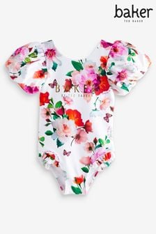 Baker by Ted Baker White Floral Swimsuit (U76688) | €17 - €19