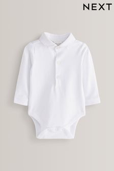 Alb - Body tip cămașă pentru bebeluși (U76703) | 83 LEI - 91 LEI