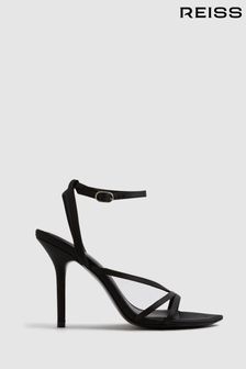 Reiss Black Camilla Strappy Sandal Heels (U76823) | €192