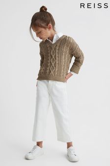 Reiss Gold Vanessa Senior Cable Knitted Jumper (U76835) | €70