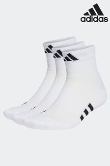 白色 - Adidas成人款高性能帶咕𠱸中筒襪3對裝 (U76873) | NT$610