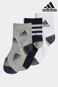 adidas Black Graphic Socks 3 Pairs (U76947) | SGD 19