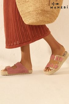 Manebi Pink Nordic Sandals (U77374) | $206