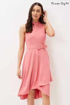 Phase Eight Pink Kazandra Belted Dress (U77407) | €83