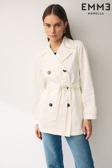 Emme Marella Cream West Belted Trench Coat