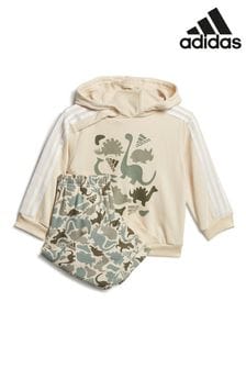Barna - Adidas gyermek Dino Camo allover mintás francia Terry Jogger szett (U77451) | 15 840 Ft