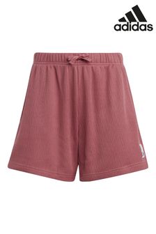 adidas Pink Junior Lounge Waffle Knit Loose Shorts (U77504) | R451