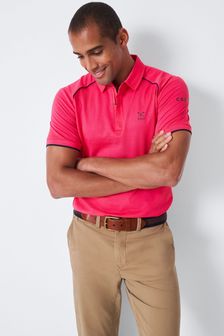 Crew Clothing Company Raspberry Pink Cotton Casual Polo Shirt (U77635) | 74 €