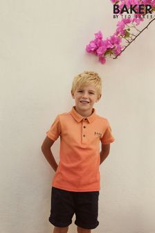 برتقالي - قميص بولو ظلال لون متدرجة من Baker By Ted Baker (U77876) | د.ك 9.500 - د.ك 12.500