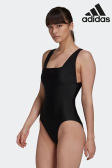 adidas Black Adult Sportswear Iconisea Premium Swimsuit (U77910) | 297 QAR