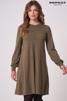 Repeat Cashmere Dark Grey 100% Wool Merino Dress (U77994) | 274 €