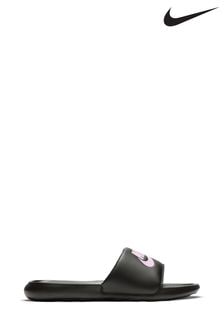 Czarny/różowy - Wsuwane buty Nike Victori One Shower (U78127) | 190 zł