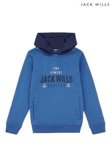Jack Wills Hochqualitatives Kapuzensweatshirt, Blau (U78506) | 70 € - 94 €