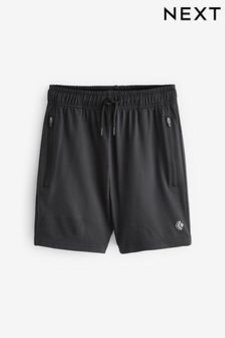 Negro - Pantalones cortos deportivos ligeros (6-17 años) (U78514) | 10 € - 17 €