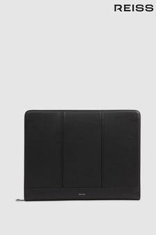 Reiss Black Carter Leather Folio (U78622) | €150