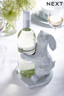 Grey Bunny Rabbit Wine Bottle Holder (U78935) | €28