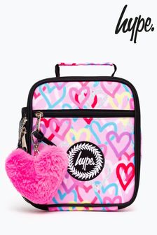 Hype. Pink Graffiti Hearts Lunch Box
