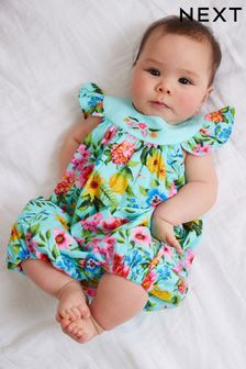 Floral Woven Baby Playsuit (0m-cy-2lata) (U79248) | 61 zł - 66 zł