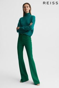 Reiss Dark Green Flo Petite Flared Trousers (U79583) | NT$8,280