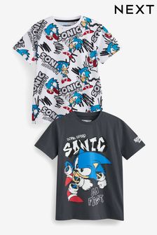 Grey Sonic 2 Pack License T-Shirt (3-16yrs) (U79980) | €20 - €29