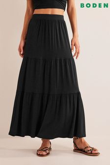 Boden Black Jersey Maxi Skirt (U80179) | €83