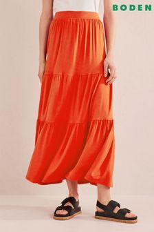 Boden Red Jersey Maxi Skirt (U80201) | €41.50