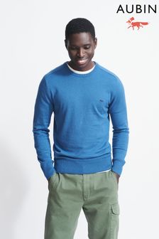 Niebieski sweter Aubin Bright Romney z okrągłym dekoltem (U80249) | 250 zł