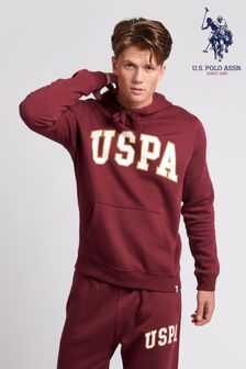 U.S. Polo Assn. Mens Arch Graphic OH Hoodie (U80370) | SGD 116